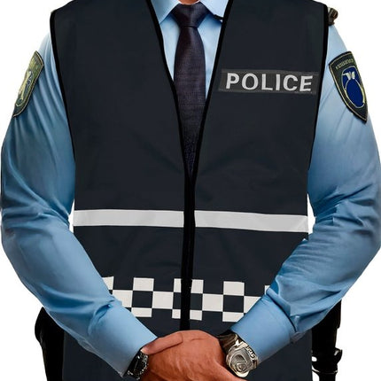 Politie Vest Zwart van Fiestas Guirca koop je bij Partywinkel
