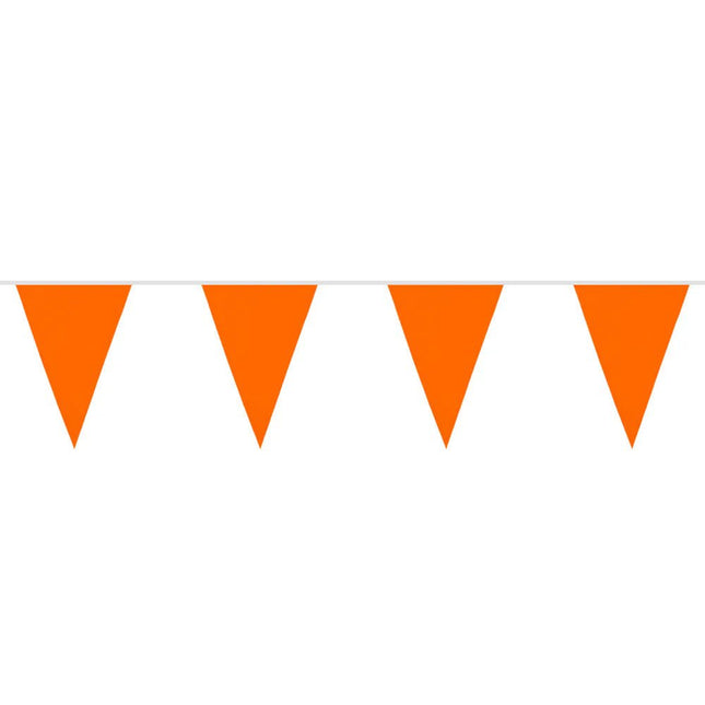 Polyester vlaggenlijn oranje (26 x 18 cm)(6 m) van Boland koop je bij Partywinkel