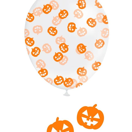 Pompoen Confetti Ballon 10st van Fiestas Guirca koop je bij Partywinkel