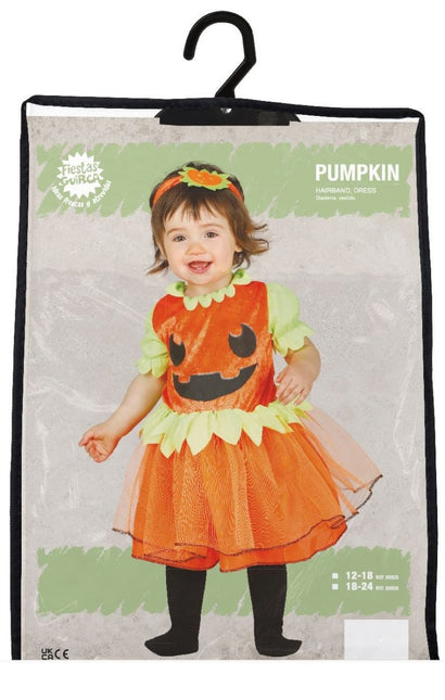 pompoen Halloween Jurk Baby van Fiestas Guirca koop je bij Partywinkel