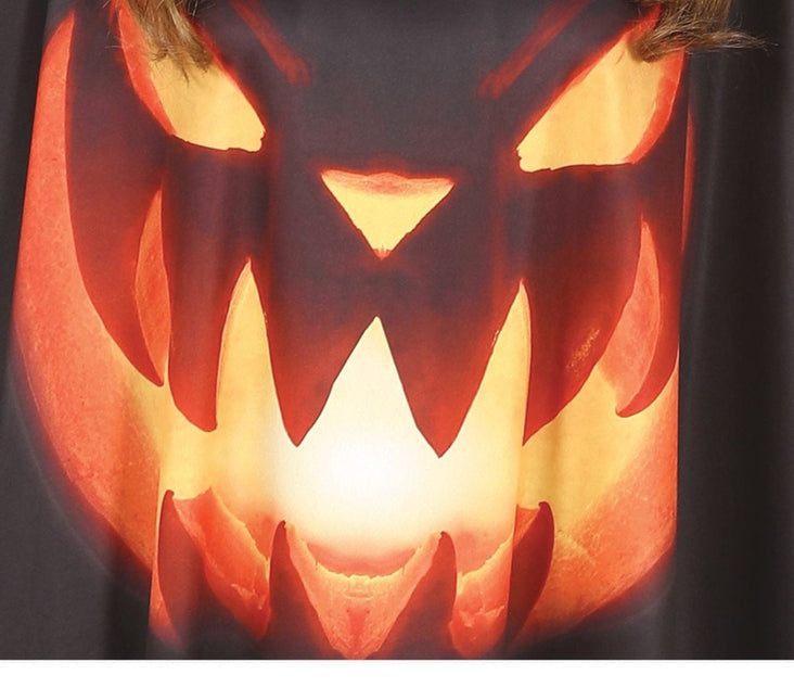 Pompoen Halloween poncho Dames van Fiestas Guirca koop je bij Partywinkel
