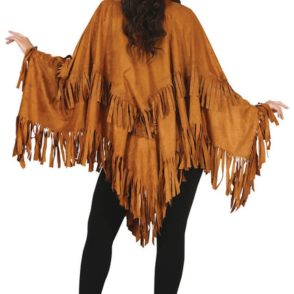 Poncho Dames Bruin M van Fiestas Guirca koop je bij Partywinkel
