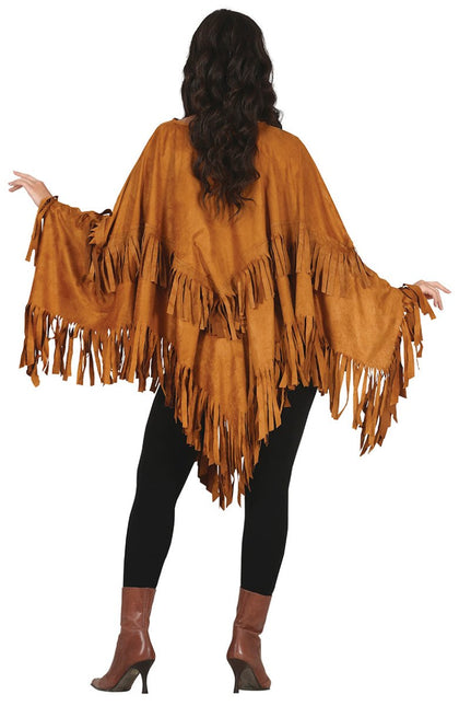 Poncho Dames Bruin M van Fiestas Guirca koop je bij Partywinkel