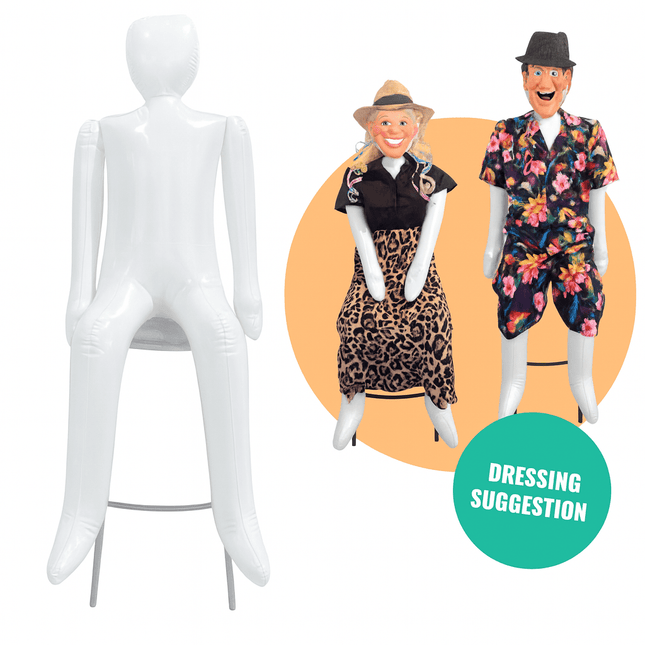 Pop Opblaas Abraham/ Sarah 1,45m van WeFiesta koop je bij Partywinkel