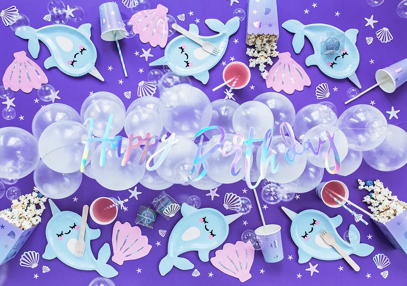 Popcorn Bakjes Zeemeermin 12,5cm 6st van Partydeco koop je bij Partywinkel