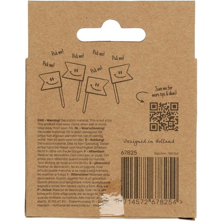 Prikkers 25 Jaar Rose Goud 6,5cm 36st van Folat koop je bij Partywinkel