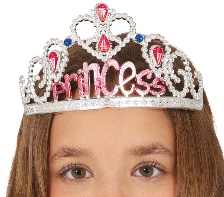 Prinses Tiara Zilver Kind van Fiestas Guirca koop je bij Partywinkel
