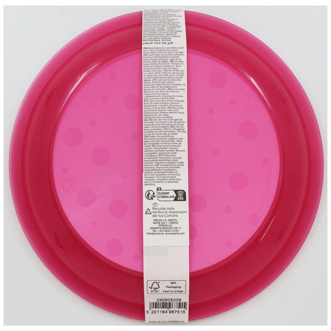 Prinsessen Borden Plastic 21cm 4st van Procos koop je bij Partywinkel