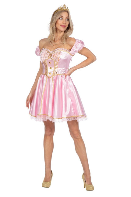 Prinsessen Jurk Roze Dames Sexy van Wilbers & Wilbers koop je bij Partywinkel