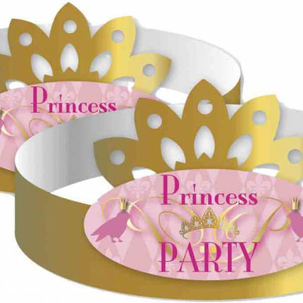 Prinsessen Kroontjes Party 6st van Haza Witbaard koop je bij Partywinkel