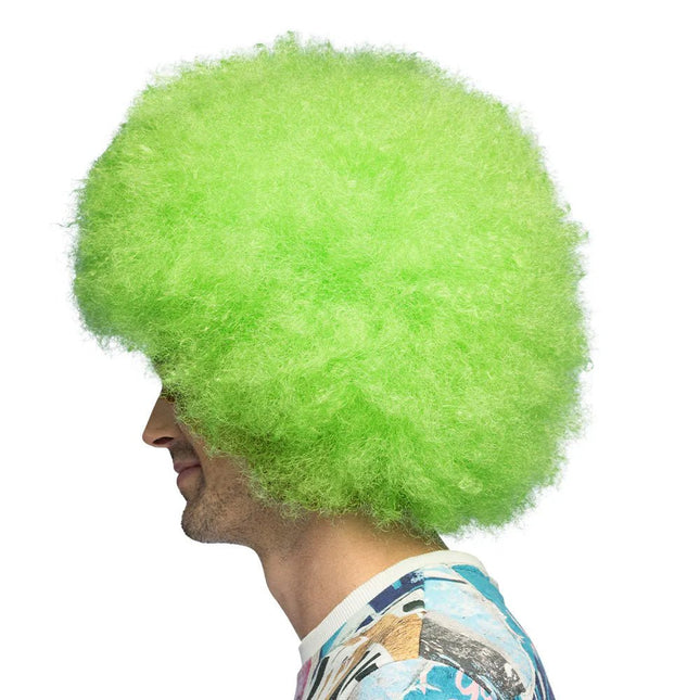 Pruik Sugar neongroen UV van Boland koop je bij Partywinkel