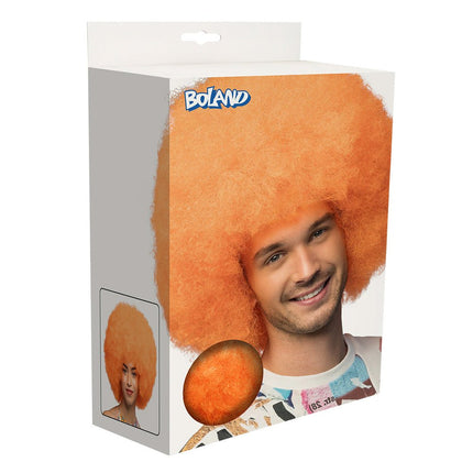 Pruik Sugar neonoranje UV van Boland koop je bij Partywinkel