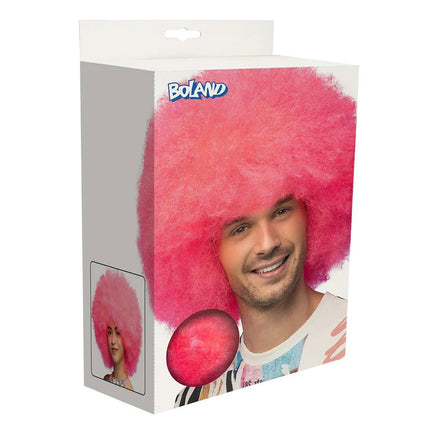 Pruik Sugar neonroze UV van Boland koop je bij Partywinkel