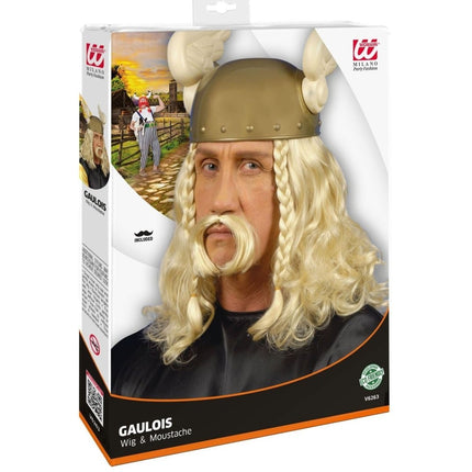 Pruik Viking Met Snor van Widmann koop je bij Partywinkel