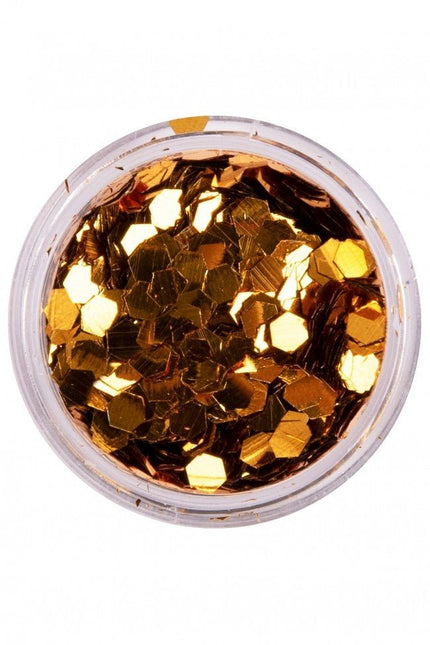 PXP Chunky Glitter Deep Gold 2,5gr van PXP Professional Colours koop je bij Partywinkel
