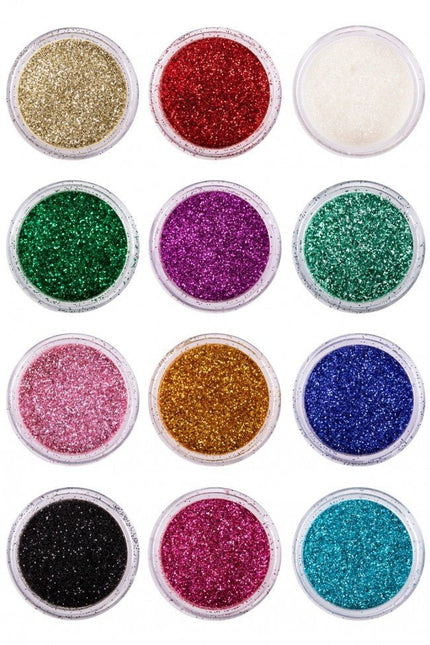 PXP Glitter Poeder Set 2,5gr 12st van PXP Professional Colours koop je bij Partywinkel