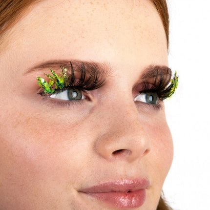 PXP Nep Wimpers Glitter UV Lime Barranquilla van PXP Professional Colours koop je bij Partywinkel