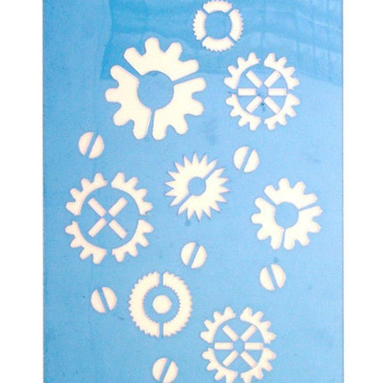 PXP Schmink Sjabloon Face Paint steampunk tandwiel van PXP Professional Colours koop je bij Partywinkel