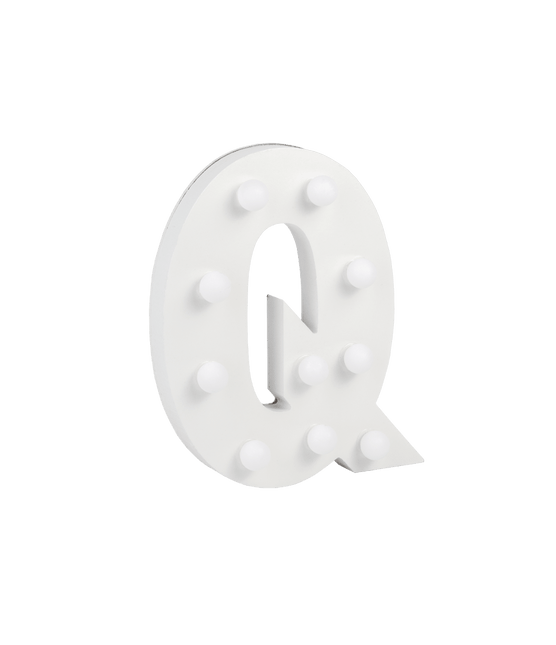Q Licht Letter 16,5cm van Paper Dreams koop je bij Partywinkel