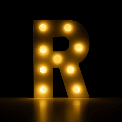 R Licht Letter 16,5cm van Paper Dreams koop je bij Partywinkel
