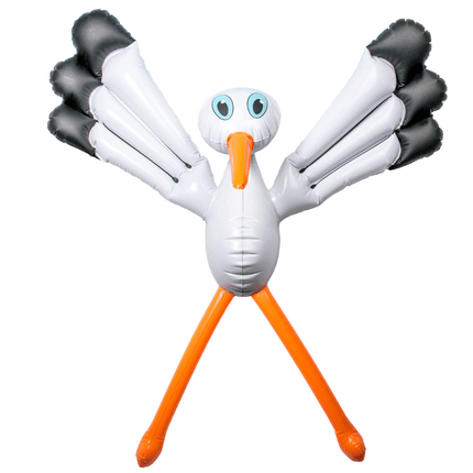 Raam Ooievaar Opblaasbaar 70cm van Folat koop je bij Partywinkel