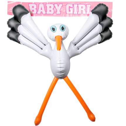 Raam Ooievaar Opblaasbaar 70cm van Folat koop je bij Partywinkel