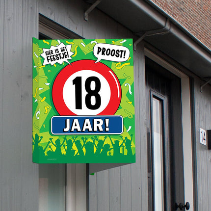 Raambord 18 jaar 60cm van Paper Dreams koop je bij Partywinkel
