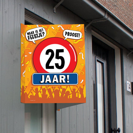 Raambord 25 jaar 60cm van Paper Dreams koop je bij Partywinkel