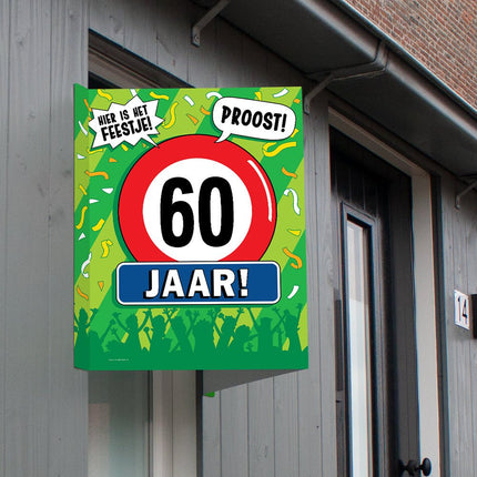 Raambord 60 jaar 60cm van Paper Dreams koop je bij Partywinkel