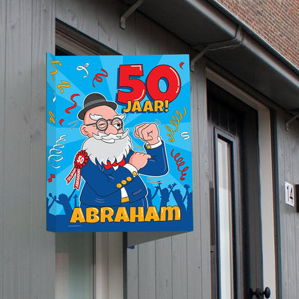 Raambord Abraham 50 jaar 60cm van Paper Dreams koop je bij Partywinkel