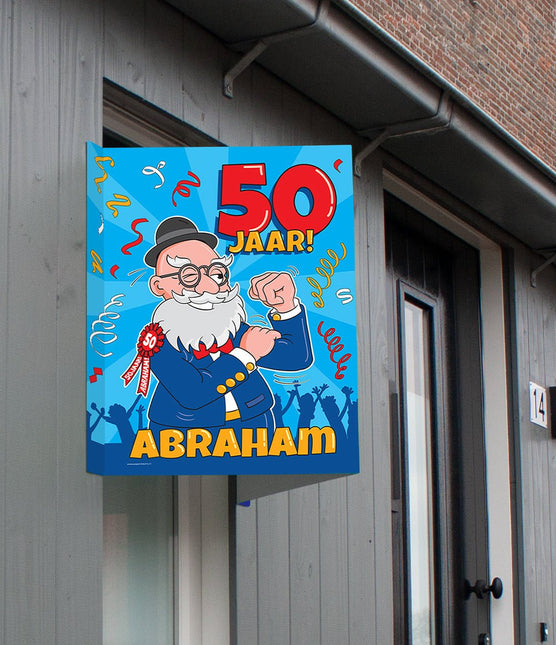 Raambord Abraham 50 jaar 60cm van Paper Dreams koop je bij Partywinkel