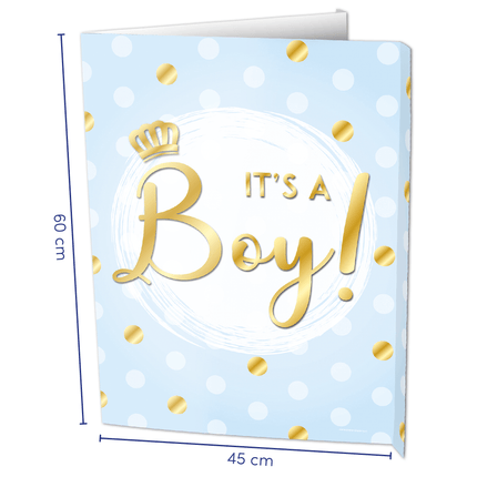 Raambord It's a boy! 60cm van Paper Dreams koop je bij Partywinkel