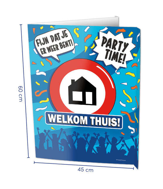 Raambord Welkom thuis 60cm van Paper Dreams koop je bij Partywinkel