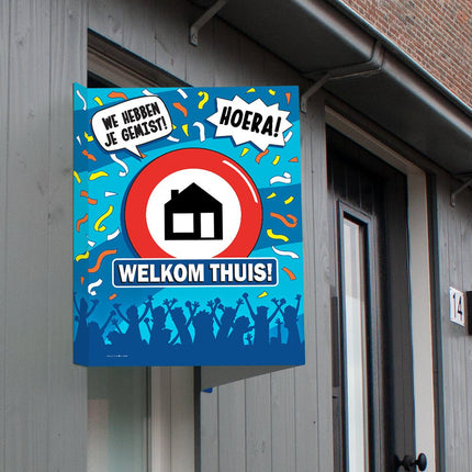 Raambord Welkom thuis 60cm van Paper Dreams koop je bij Partywinkel