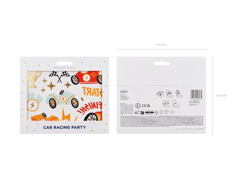 Race Nep Tattoos 11st van Partydeco koop je bij Partywinkel