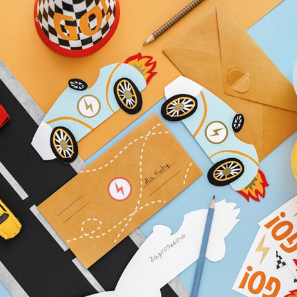 Race Stickers 6st van Partydeco koop je bij Partywinkel