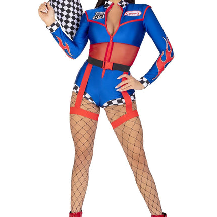 Racepak Dames Bodysuit Leg Avenue van Leg Avenue koop je bij Partywinkel