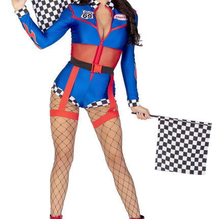 Racepak Dames Bodysuit Leg Avenue van Leg Avenue koop je bij Partywinkel