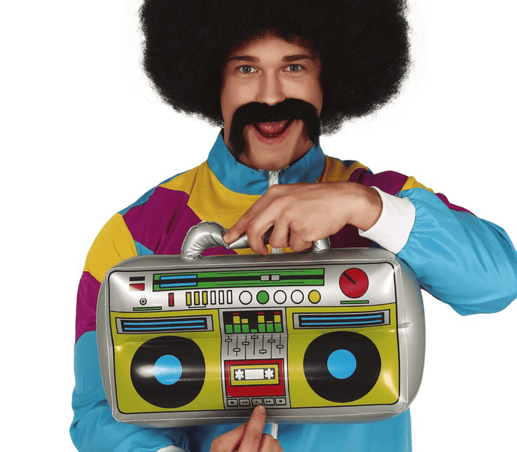 Radio Opblaasbaar 40cm van Fiestas Guirca koop je bij Partywinkel