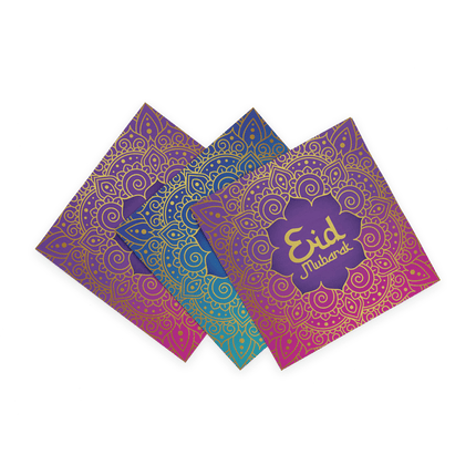 Ramadan Servetten Eid Mubarak 33cm 20st van WeFiesta koop je bij Partywinkel