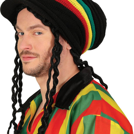 Rasta Muts Met Vizier van Fiestas Guirca koop je bij Partywinkel