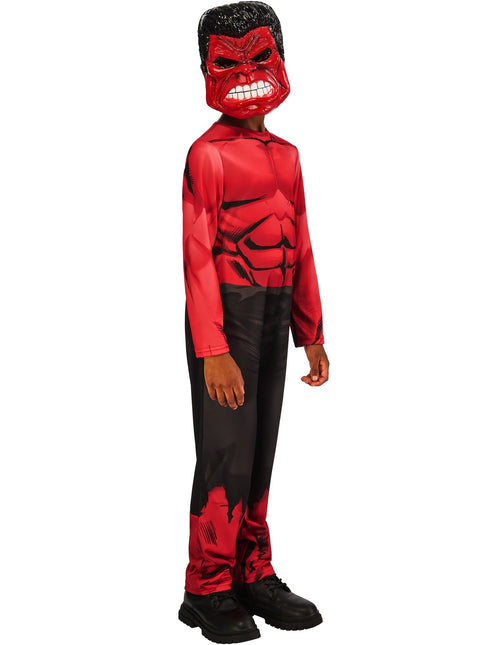 Red Hulk Kostuum Jongen