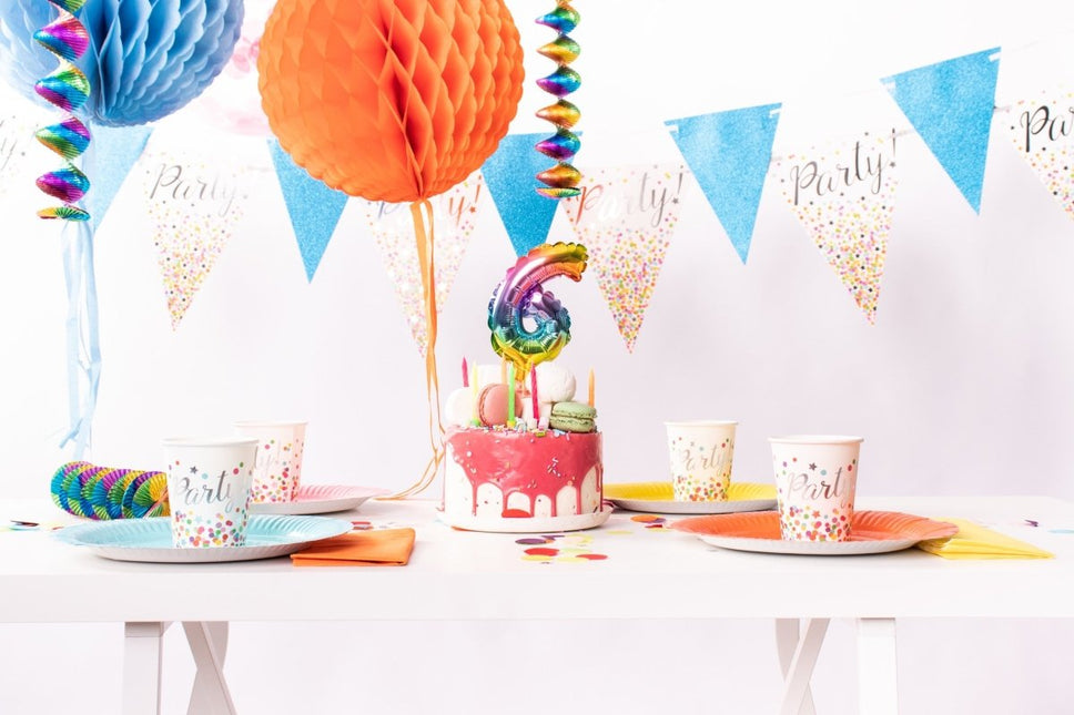 Regenboog Hangdecoratie 4st van Folat koop je bij Partywinkel