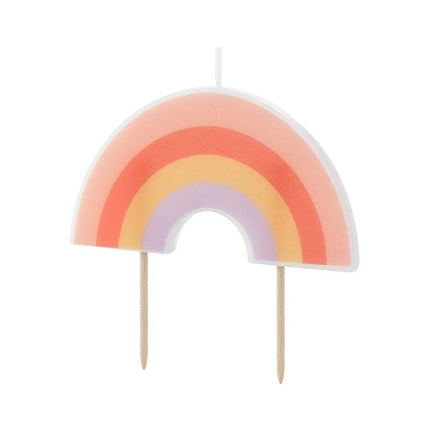 Regenboog Kaars 4,5cm van Partydeco koop je bij Partywinkel