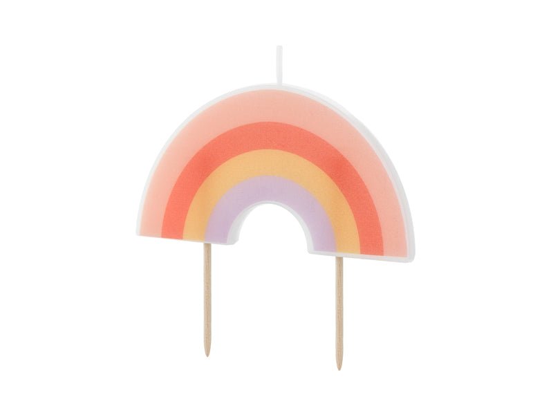 Regenboog Kaars 4,5cm van Partydeco koop je bij Partywinkel