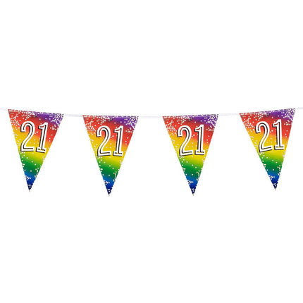 Regenboog Slinger 21 Jaar 6m van Boland koop je bij Partywinkel