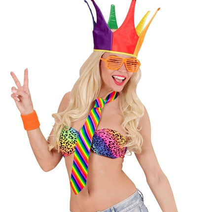 Regenboog Stropdas van Widmann koop je bij Partywinkel