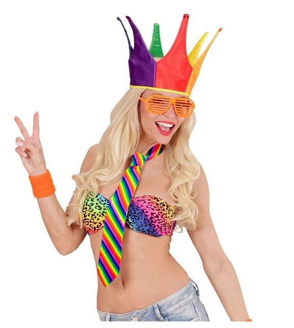 Regenboog Stropdas van Widmann koop je bij Partywinkel