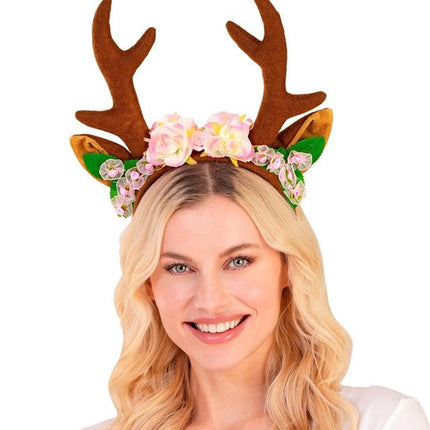 Rendier Haarband Bruin van Widmann koop je bij Partywinkel