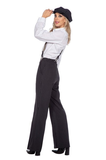 Roaring Twenties 20S Verkleedset Zwart Dames Broek En Hoed 2 delig van Wilbers & Wilbers koop je bij Partywinkel